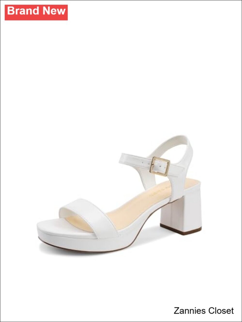 ✨ Dream Pairs Women's Platform Block Chunky Heels Sandals Faux Leather Square